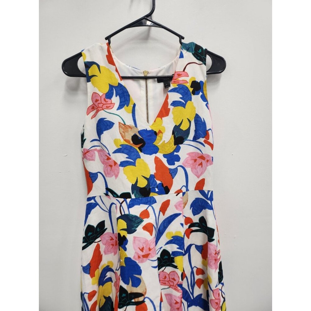 J. Crew Womens Flora A-Line Dress XS Linen Blend Sleeveless Preppy Casual - Picture 2 of 7